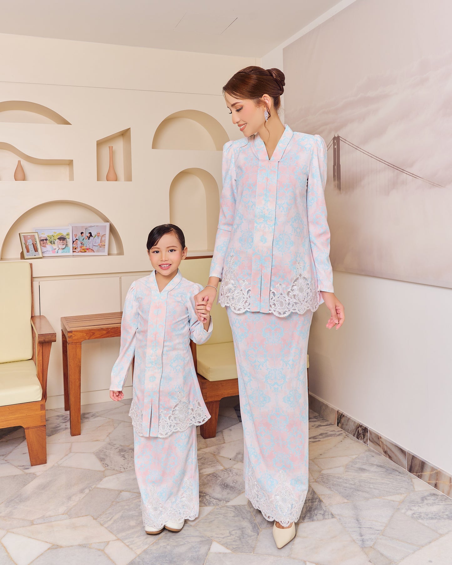 ESTINA KEBAYA - NUDE BLUE
