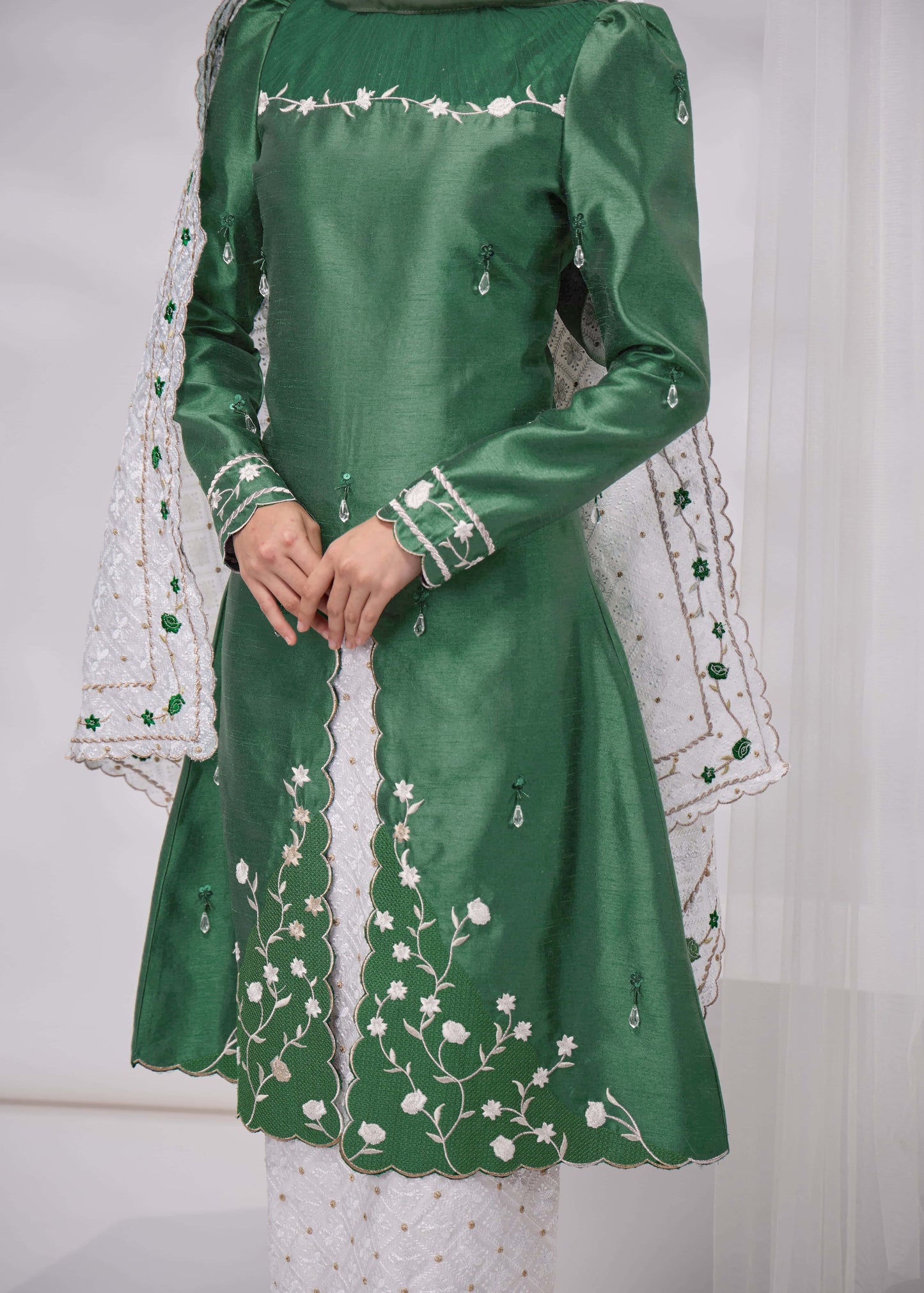 ALANNA KURUNG - EMERALD GREEN (Pre Order)