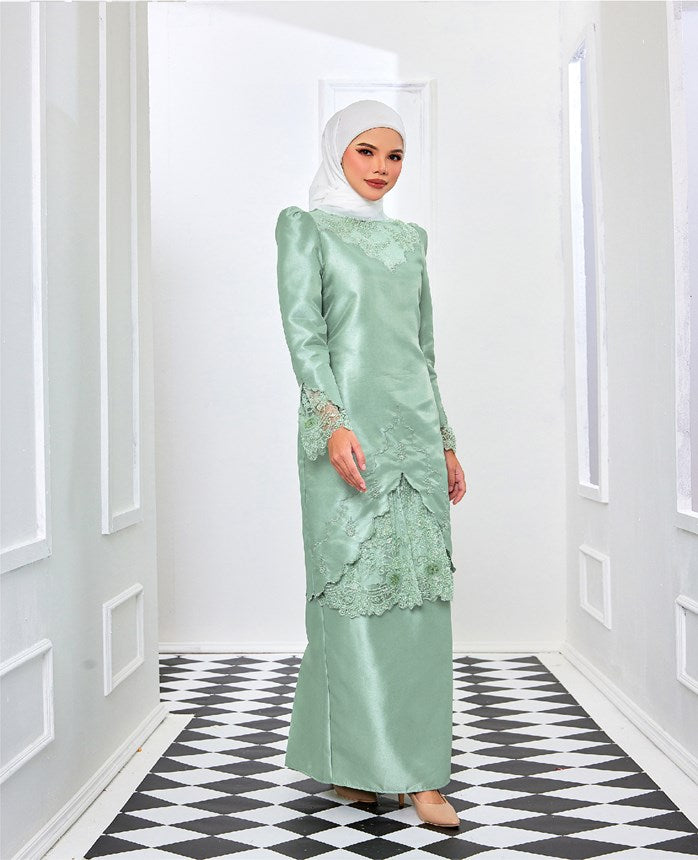 KHALEEDA MINI KURUNG - PISTACHIO
