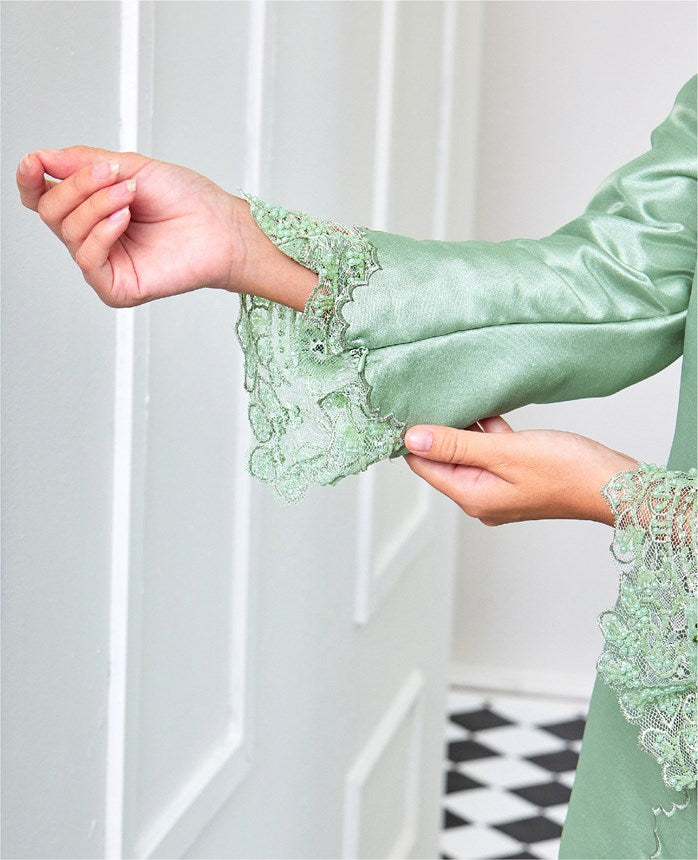 KHALEEDA MINI KURUNG - PISTACHIO