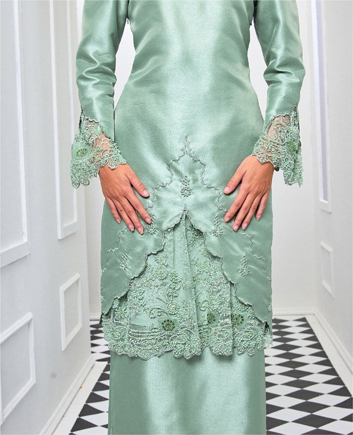 KHALEEDA MINI KURUNG - PISTACHIO