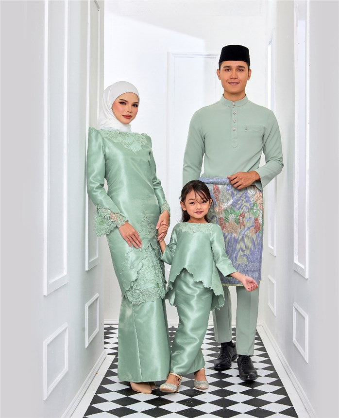 KHALEEDA MINI KURUNG - PISTACHIO
