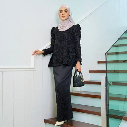 ISABELLE DOLL KURUNG - BLACK