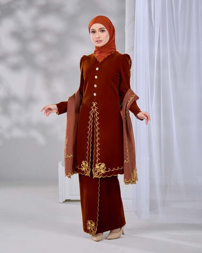 NAIFAH KEBAYA - BROWN