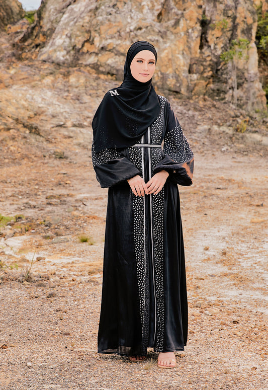 ZAHEERA ABAYA 2.0 - BLACK