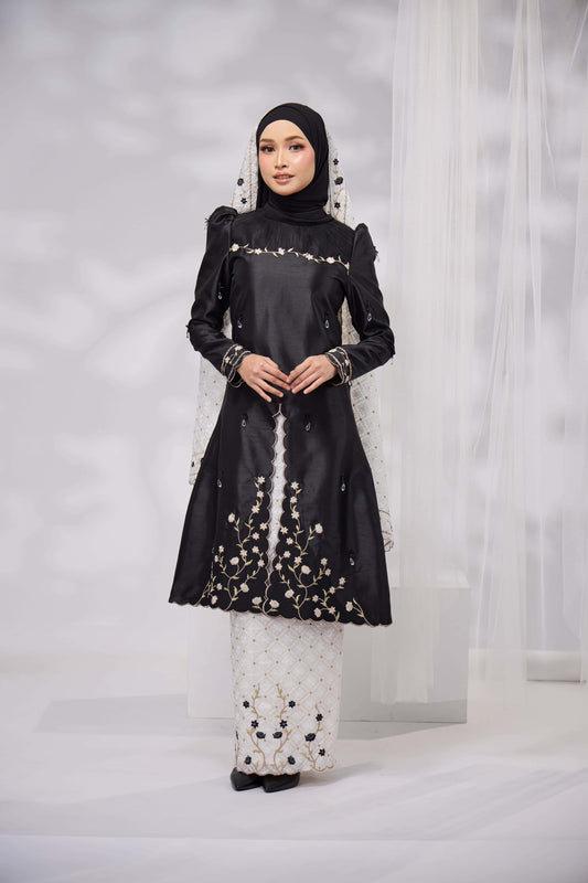 ALANNA KURUNG - BLACK (Pre Order)