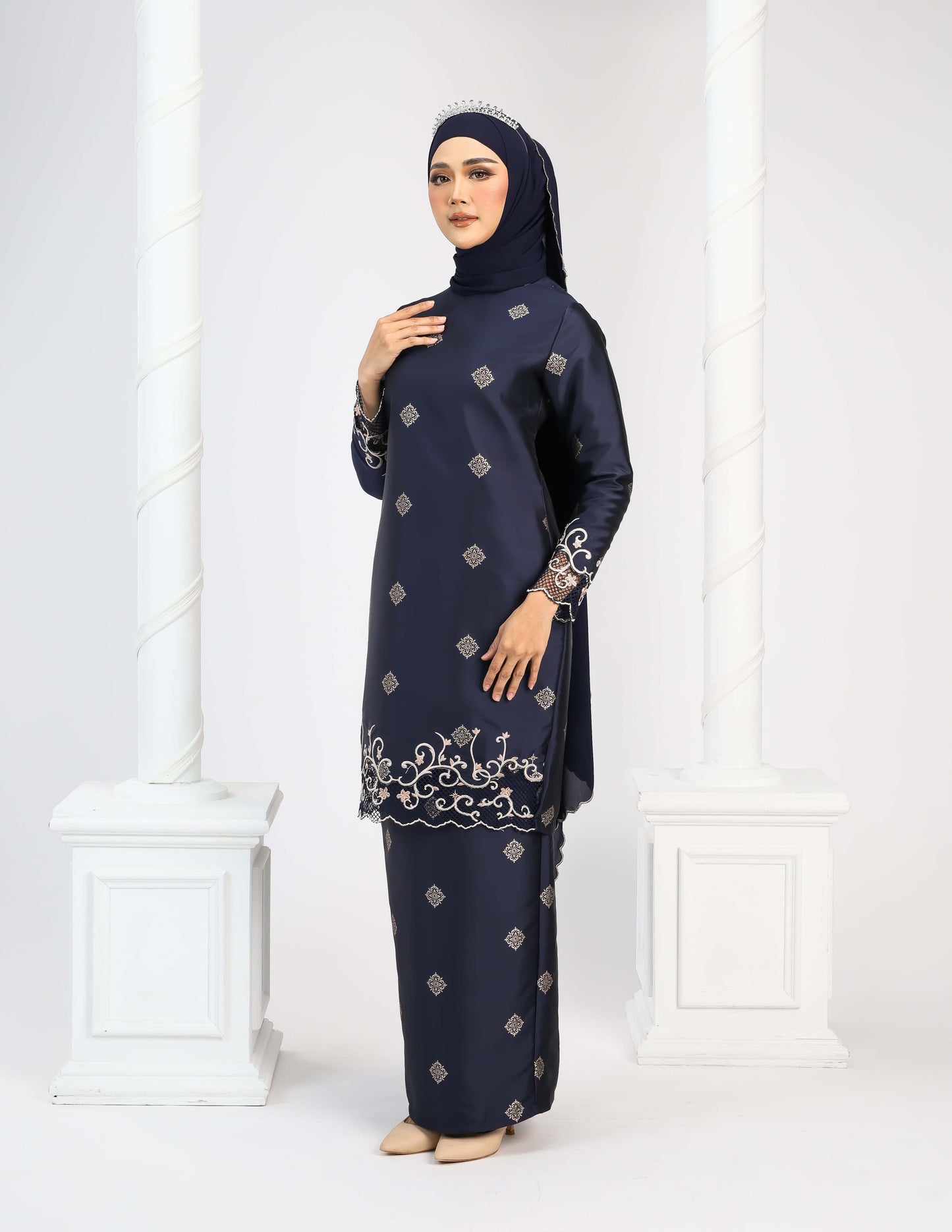 DAYANG KURUNG - NAVY BLUE