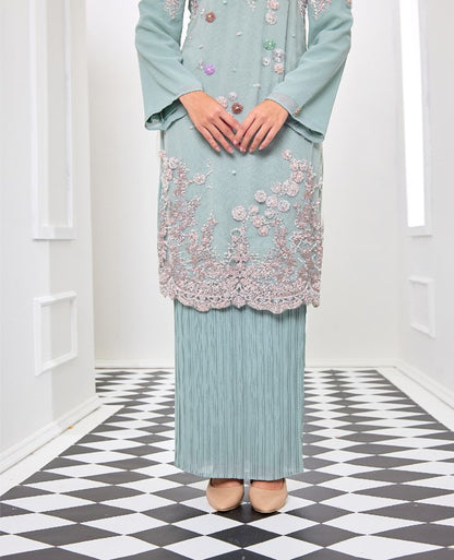 BASHEERA MINI KURUNG - LIGHT TURQUOISE