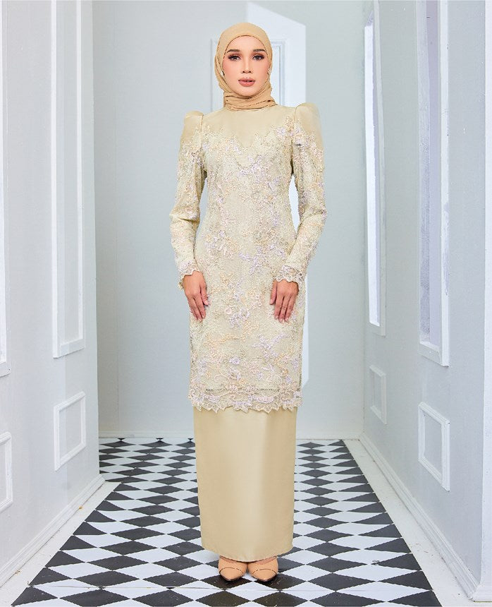 NELLYSA MINI KURUNG - CARAMEL GOLD