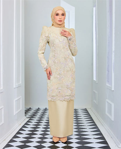 NELLYSA MINI KURUNG - CARAMEL GOLD