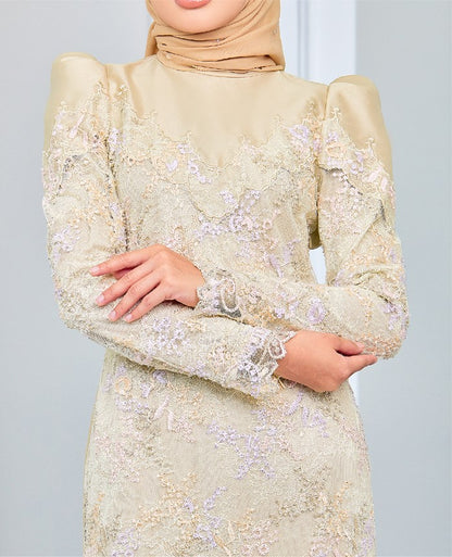 NELLYSA MINI KURUNG - CARAMEL GOLD