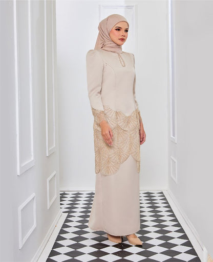 SABYAN MINI KURUNG - CHAMPAGNE