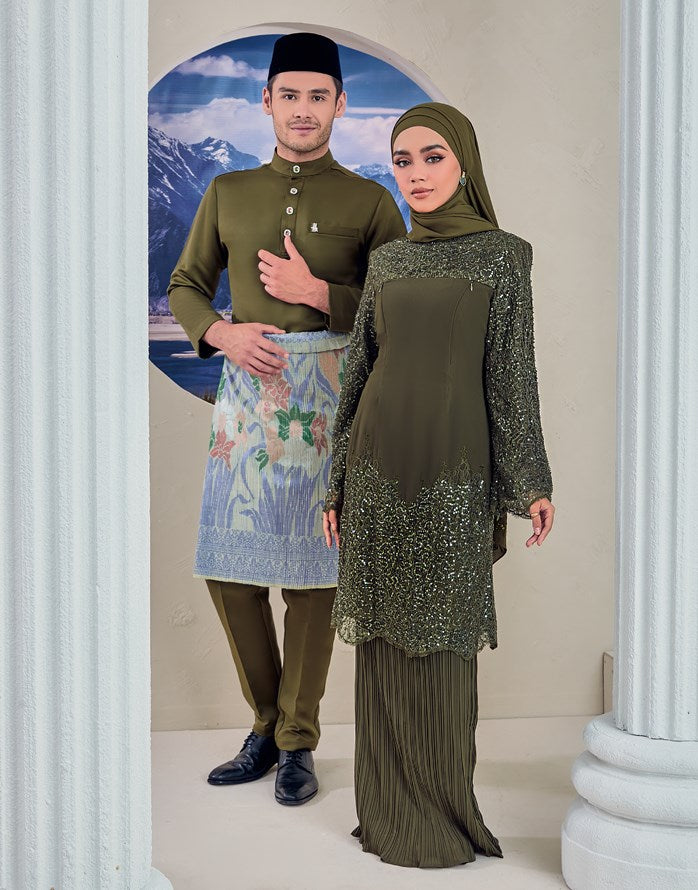 INAYAH KURUNG - ARMY GREEN