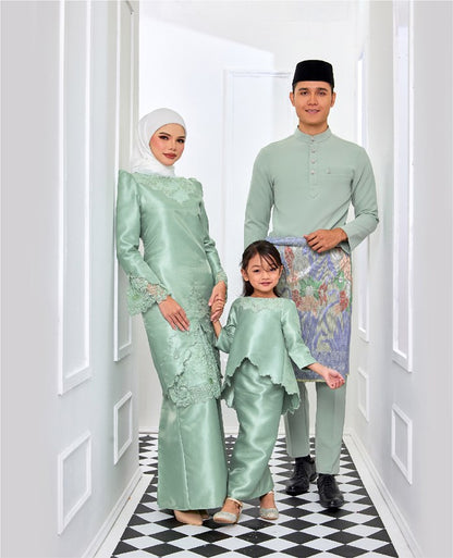 KHALEEDA MINI KURUNG - PISTACHIO