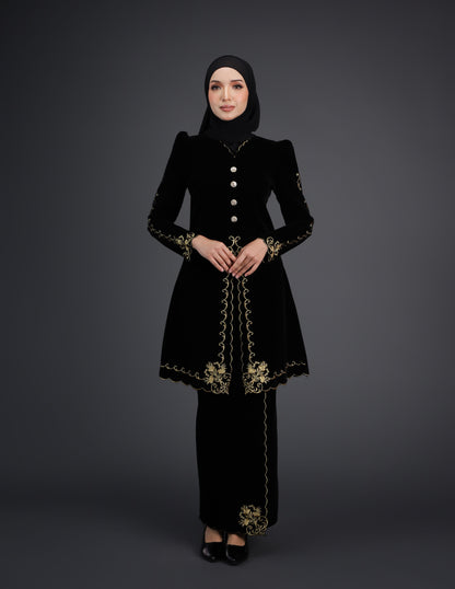 NAIFAH KEBAYA - BLACK (Pre Order)