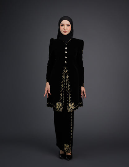 NAIFAH KEBAYA - BLACK (Pre Order)