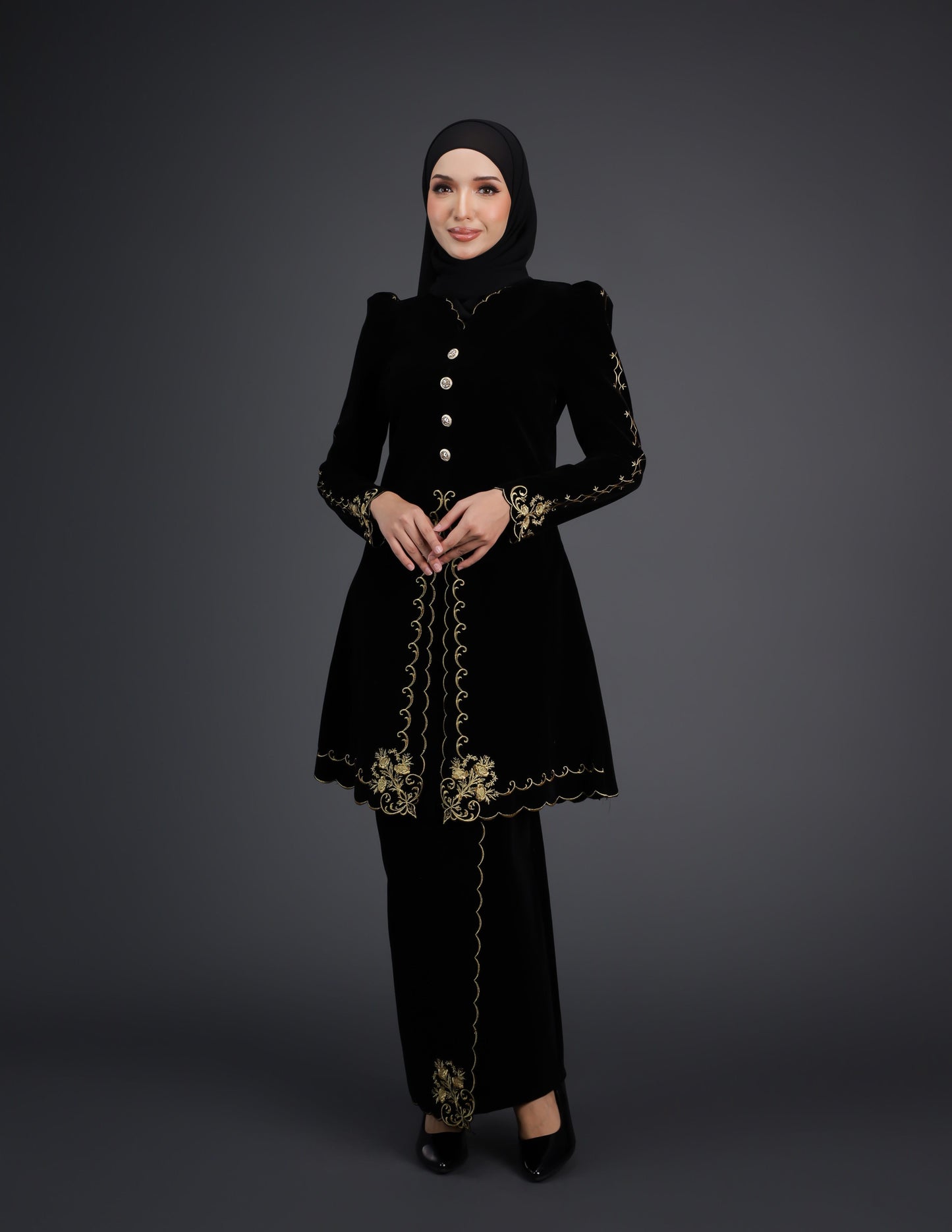 NAIFAH KEBAYA - BLACK (Pre Order)