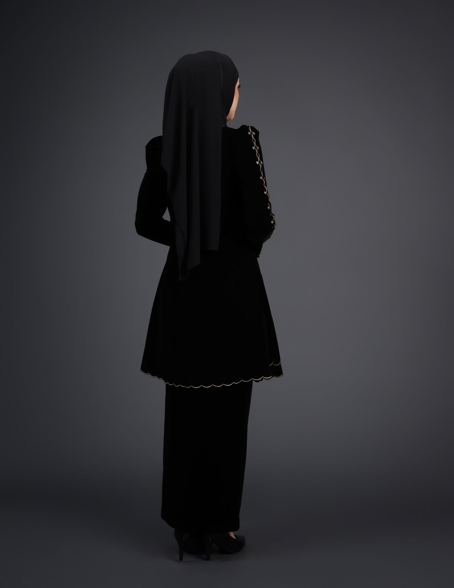 NAIFAH KEBAYA - BLACK (Pre Order)