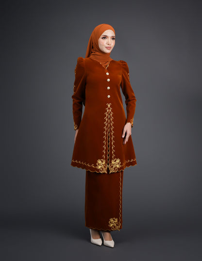 NAIFAH KEBAYA - BRICK ORANGE