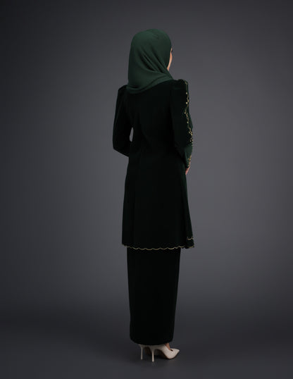 NAIFAH KEBAYA - EMERALD GREEN (Pre Order)