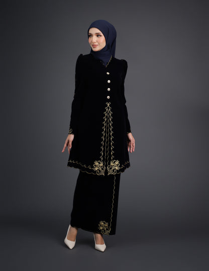 NAIFAH KEBAYA - NAVY BLUE (Pre Order)