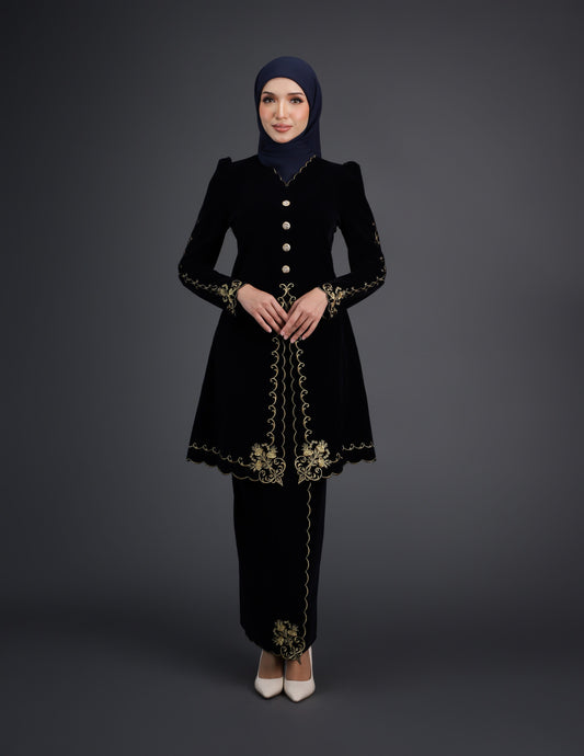 NAIFAH KEBAYA - NAVY BLUE (Pre Order)