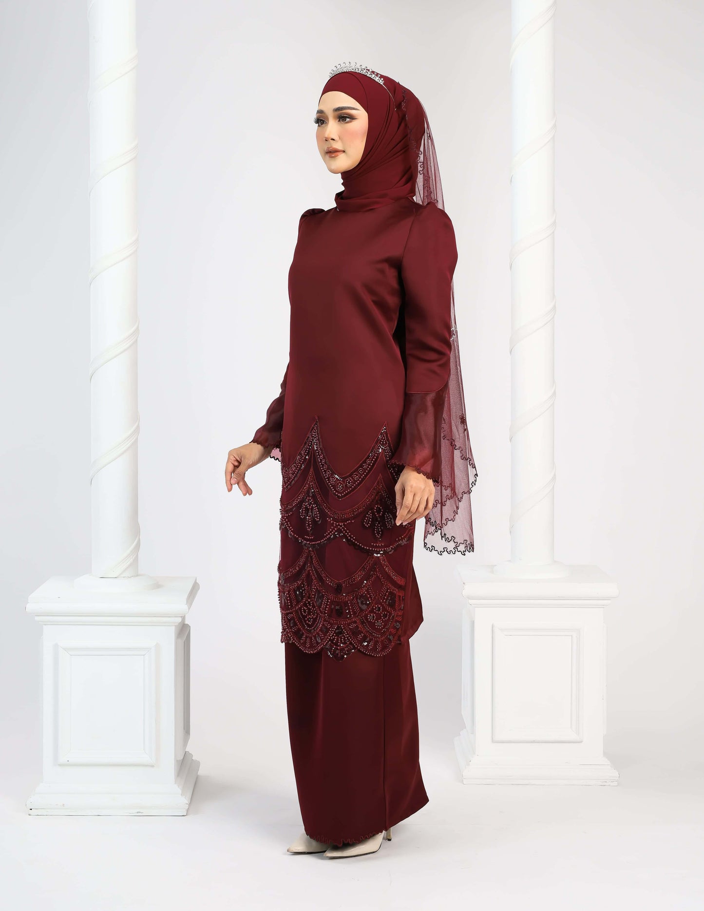 RATNA KURUNG - BURGUNDY