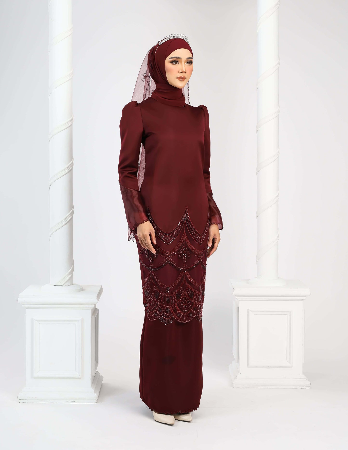 RATNA KURUNG - BURGUNDY