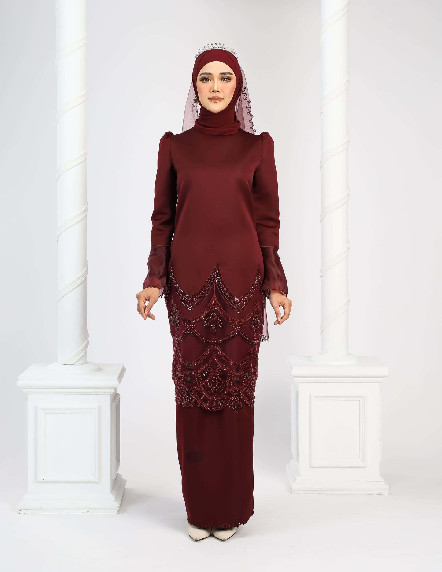 RATNA KURUNG - BURGUNDY