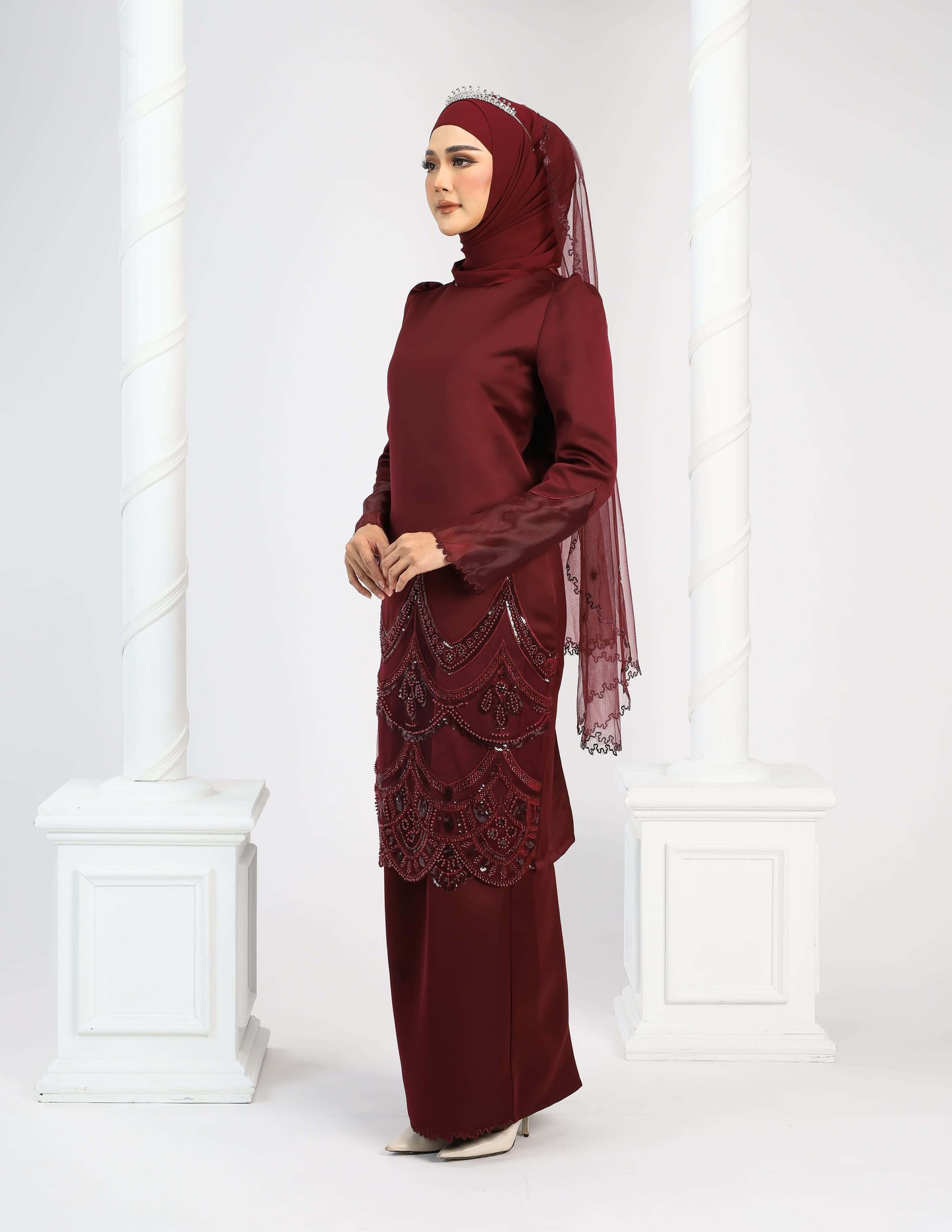 RATNA KURUNG - BURGUNDY