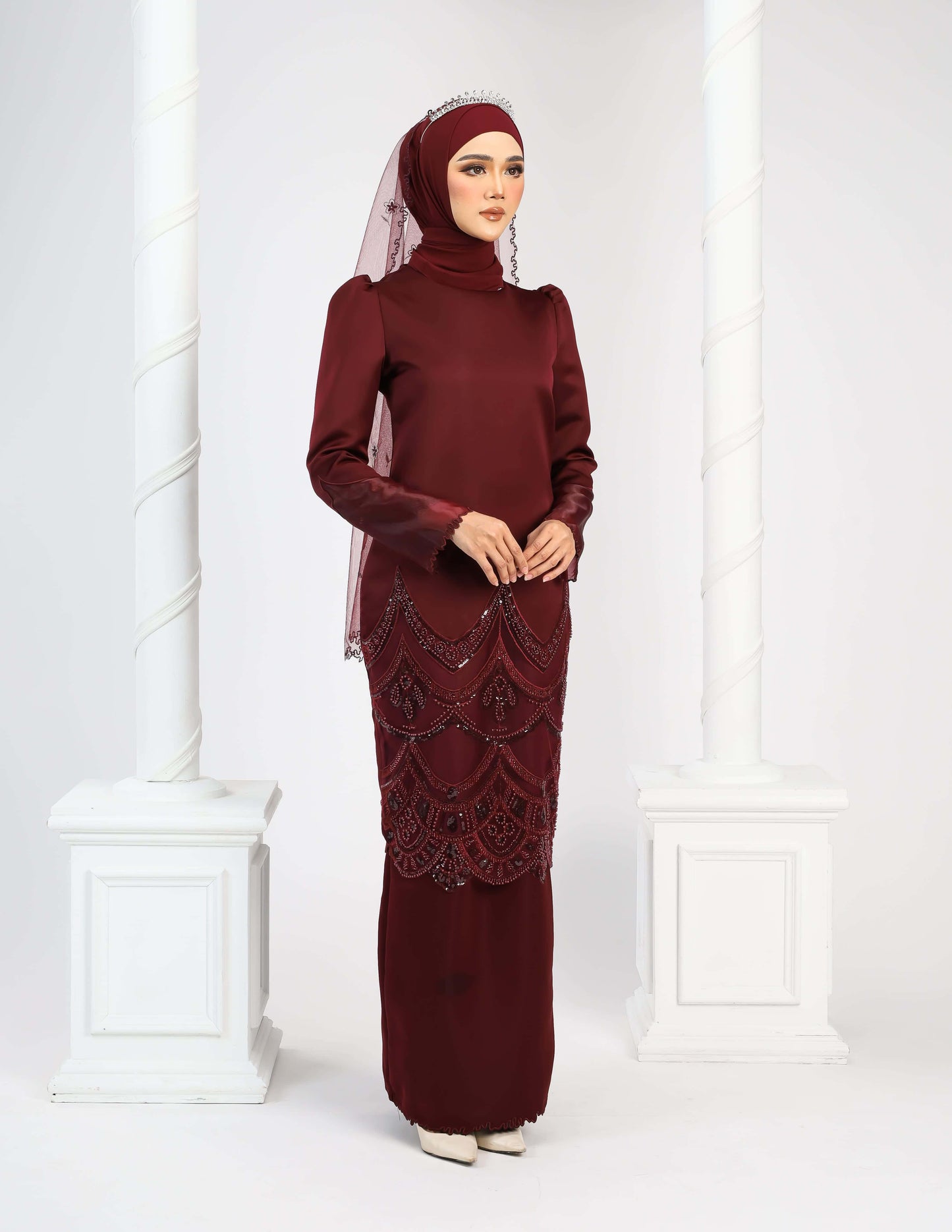 RATNA KURUNG - BURGUNDY