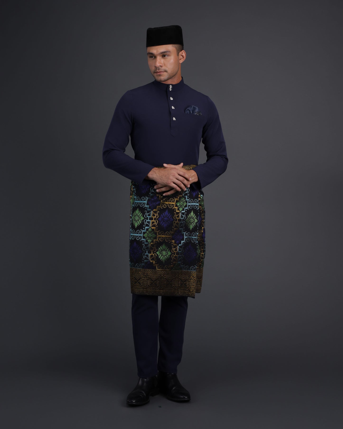 SOULTAN BAJU MELAYU - NAVY BLUE