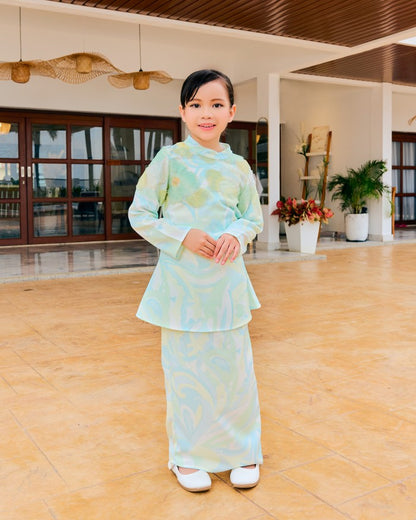 ELSA KURUNG (KID) - BLUISH MINT (Pre Order)