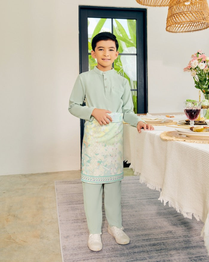 JAZZMAN BAJU MELAYU (KID) - MINT GREEN (Pre Order)