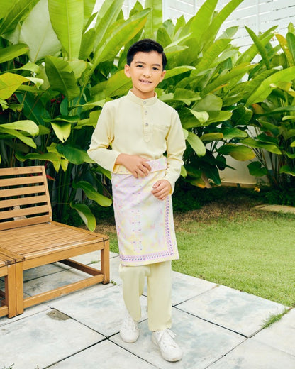 JAZZMAN BAJU MELAYU (KID) - SOFT YELLOW (Pre Order)