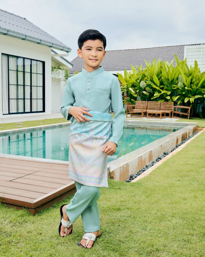 JAZZMAN BAJU MELAYU (KID) - TURQOUISE BLUE (Pre Order)