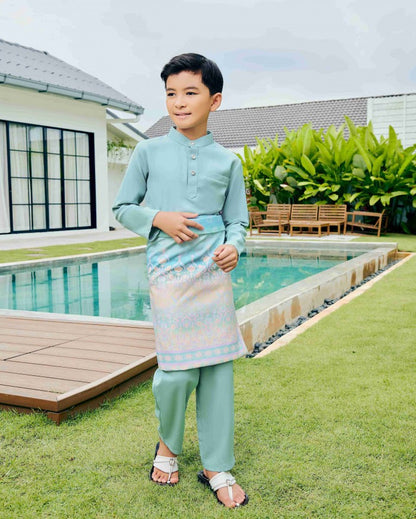 JAZZMAN BAJU MELAYU (KID) - TURQOUISE BLUE (Pre Order)