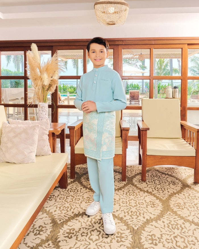 JAZZMAN BAJU MELAYU (KID) - TURQOUISE BLUE (Pre Order)