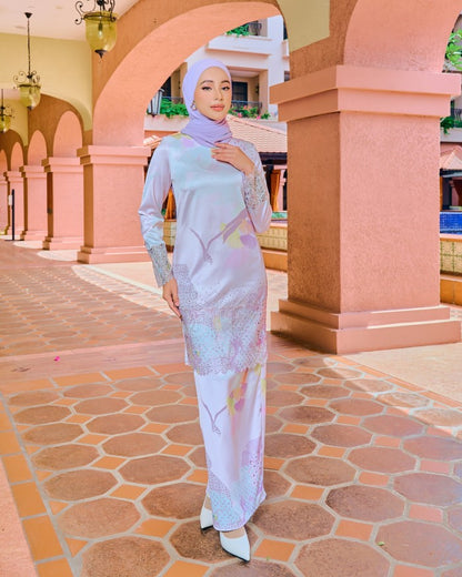 MELIA KURUNG - PASTEL PINK (Pre Order)