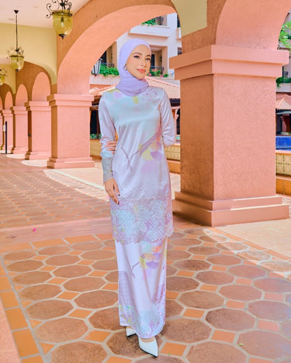 MELIA KURUNG - PASTEL PINK (Pre Order)