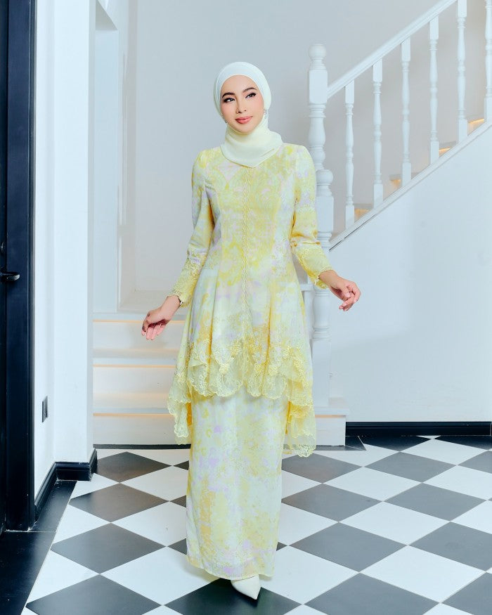AMYLIA KURUNG - SOFT YELLOW (Pre Order)