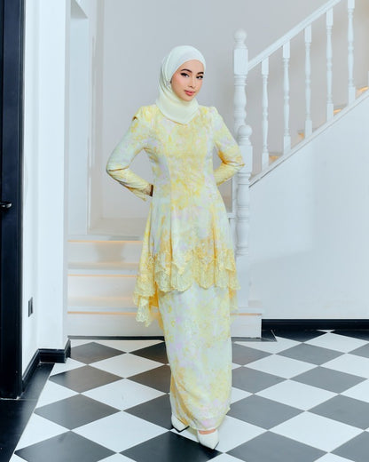AMYLIA KURUNG - SOFT YELLOW (Pre Order)