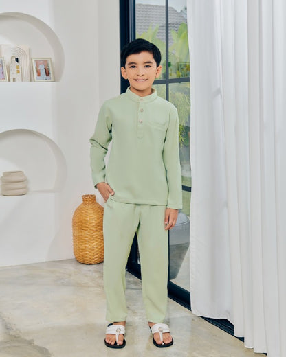 JAZZMAN BAJU MELAYU (KID) - SAGE GREEN (Pre Order)